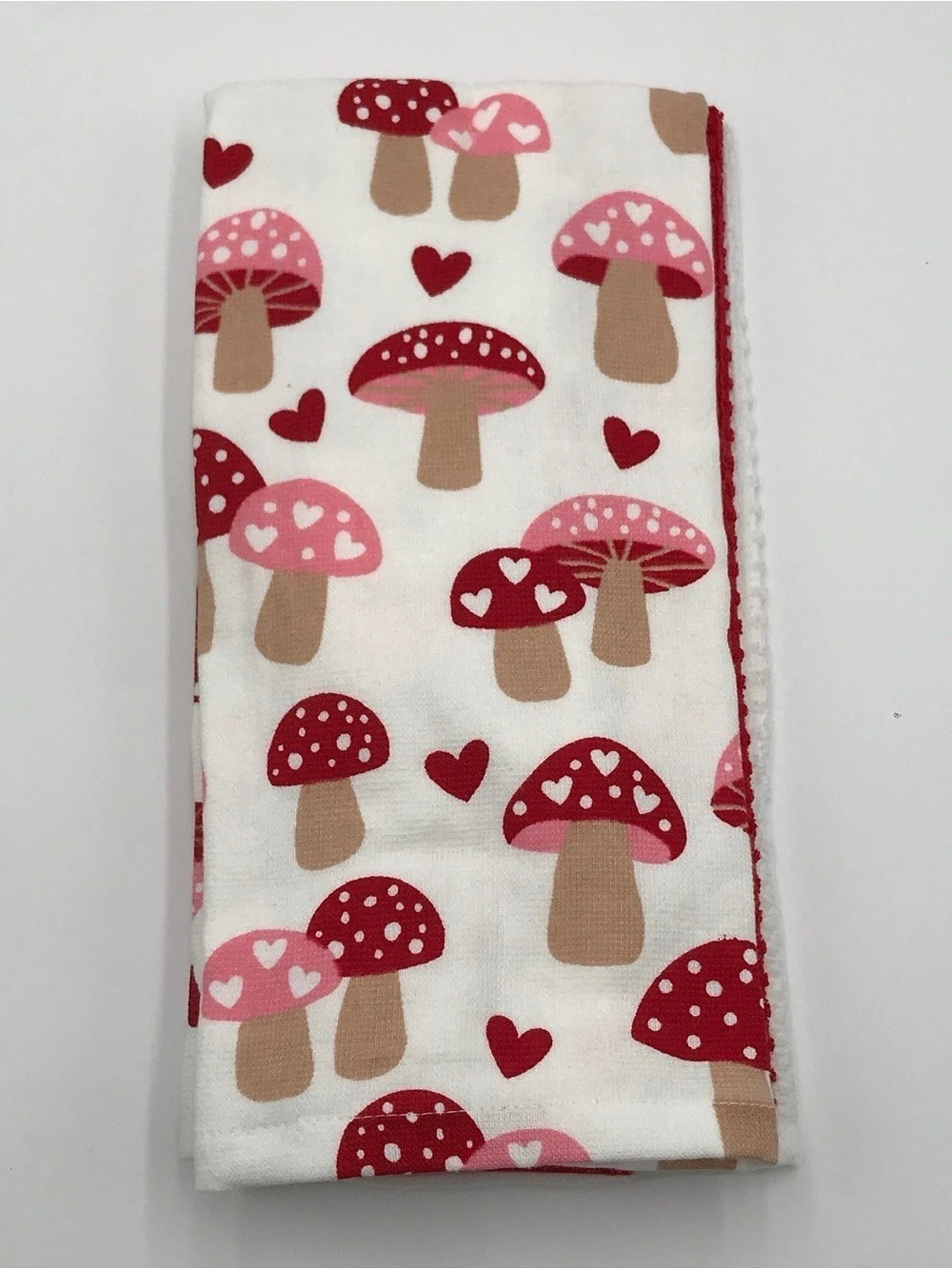 BN CASABA 3Pack Of Mushroom Heart Print Hand Towel